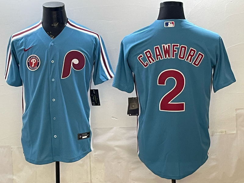 Men 2026 Philadelphia Phillies #2 Crawford blue Game Nike MLB Jersey 0414002